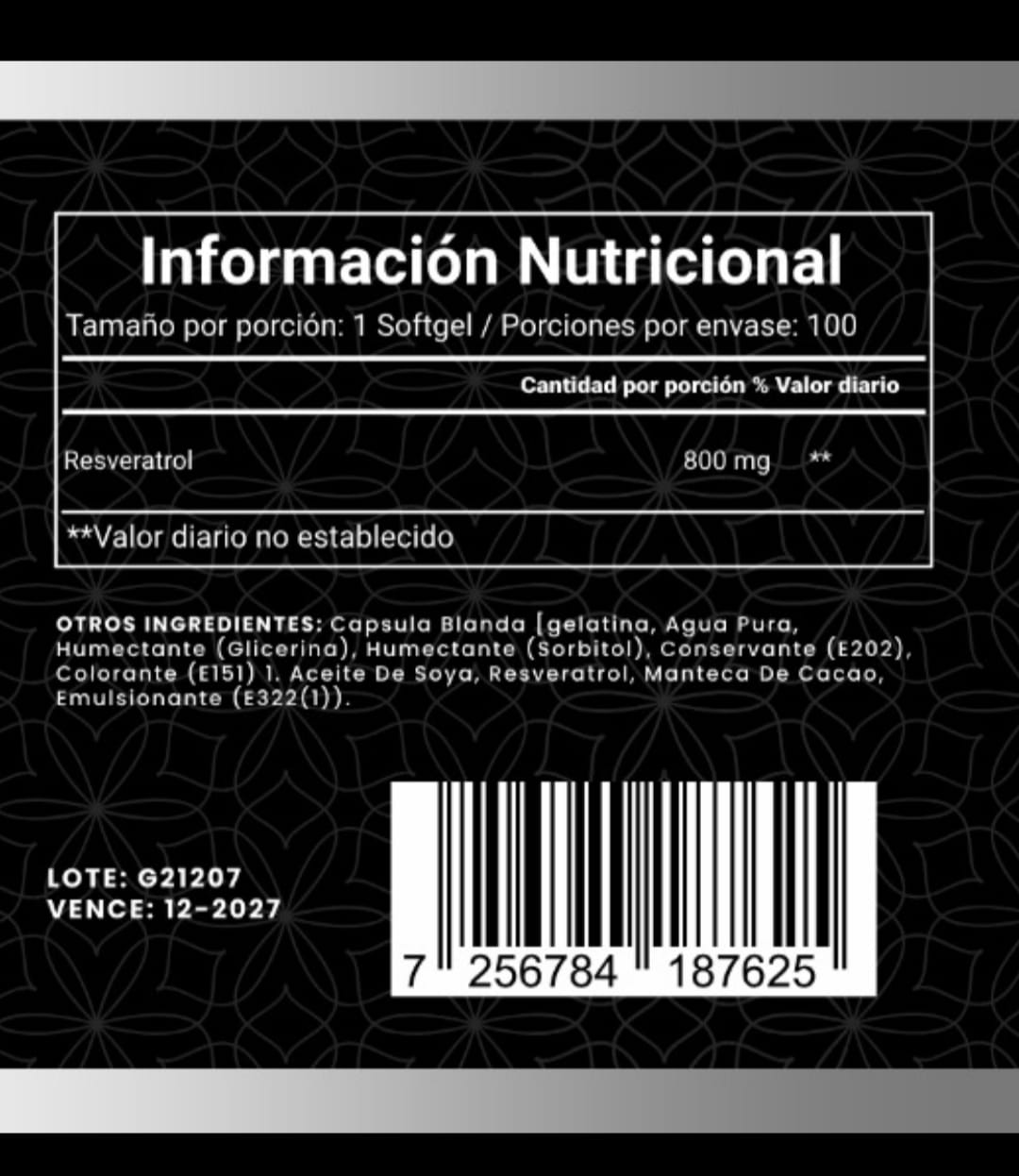 Miniatura 3 de resveratrol garden of life con invima